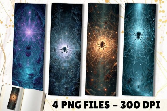 Download Magic Spider Web Halloween Bookmark - Premium Resources