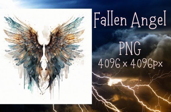 Download Watercolor Angel Wings Gothic Vibe - Gothic vibe Collection